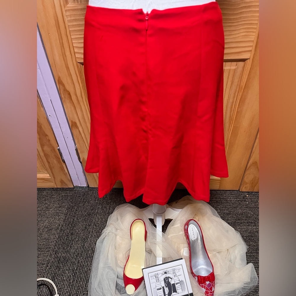 Ralph Lauren Elegant Red Skirt